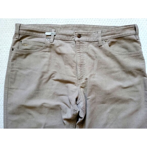 RM Williams Denim Australia Made Jeans Pants Mens 42R Straight Khaki Brown - Picture 5 of 8